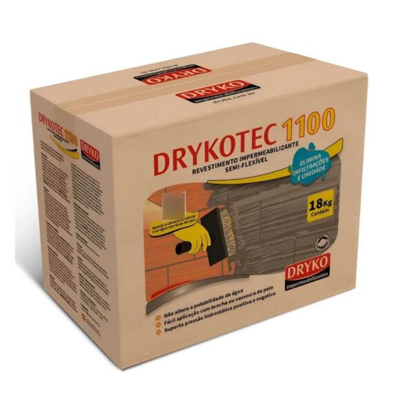 Argamassa Impermeabilizante Semi Flexível Drykotecc 1100 18Kg