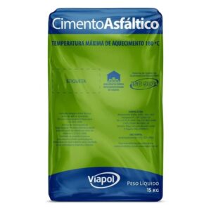 Cimento Asfáltico em Bloco NBR II Preto 15Kg Viapol