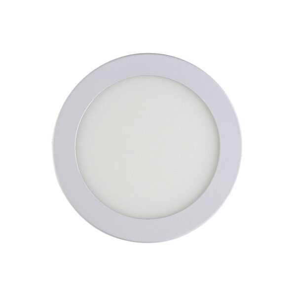 Painel LED de Embutir Slim Redondo Luz Amarela Bivolt Bronzearte