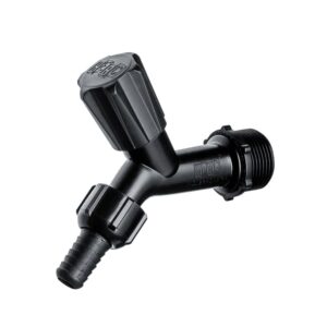 Torneira Jardim 1/2″ com Adaptador 3/4″ Preto Herc