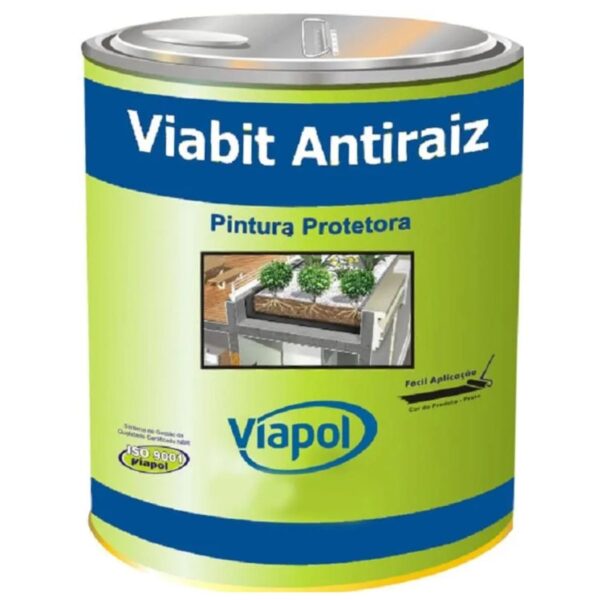 Pintura Asfáltica Impermeabilizante Viabit Antiraiz Viapol