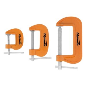 Grampo Tipo C 3Pçs 5/6/9,5cm Sparta