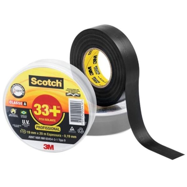 Fita Isolante Scoth 33+ 19mm 20 Metros 3M