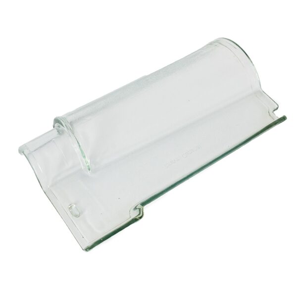 Telha Portuguesa de Vidro Texturizada Transparente 40×21,5cm Ibravir