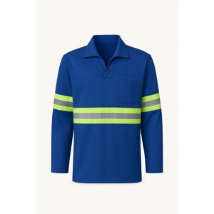 Camisa Brim Azul Refletiva Manga Longa Tockformes