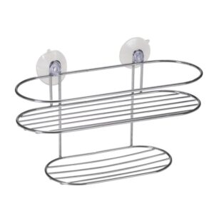 Porta Shampoo Duplo para Banheiro 26,7cm Double Fix Cromado