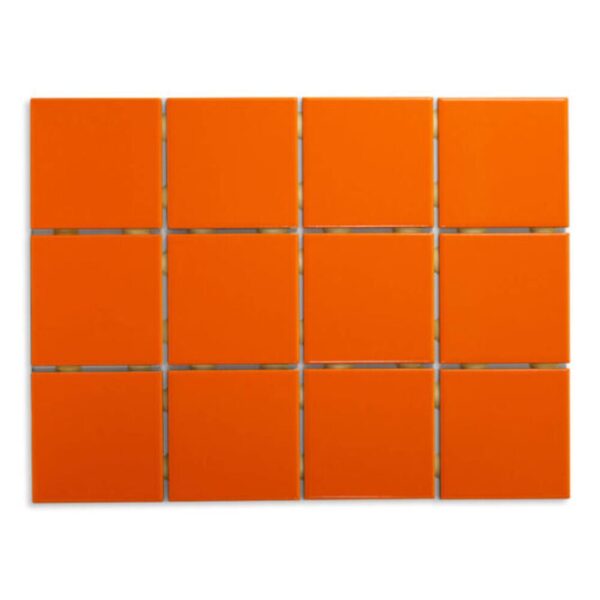 Revestimento Extra Telado Laranja Bold Brilhante 10X10cm 1,95m2