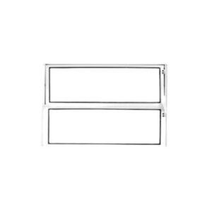 Janela Basculante 2 Folhas Vidro Boreal Alumínio Branco Lux