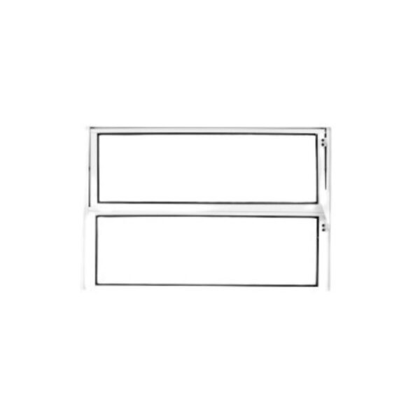 Janela Basculante 2 Folhas Vidro Boreal Alumínio Branco Lux