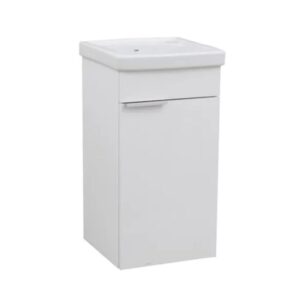 Kit Gabinete Lavanderia com Tanque Branco 75cm Celite