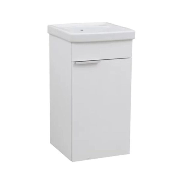 Kit Gabinete Lavanderia com Tanque Branco 75cm Celite