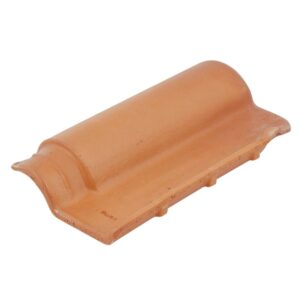 Telha Portuguesa Cerâmica Resinada Vermelha 40,6×24,6cm Barrobello