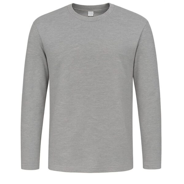 Camiseta Algodão/Poliéster Cinza Manga Longa Tockformes
