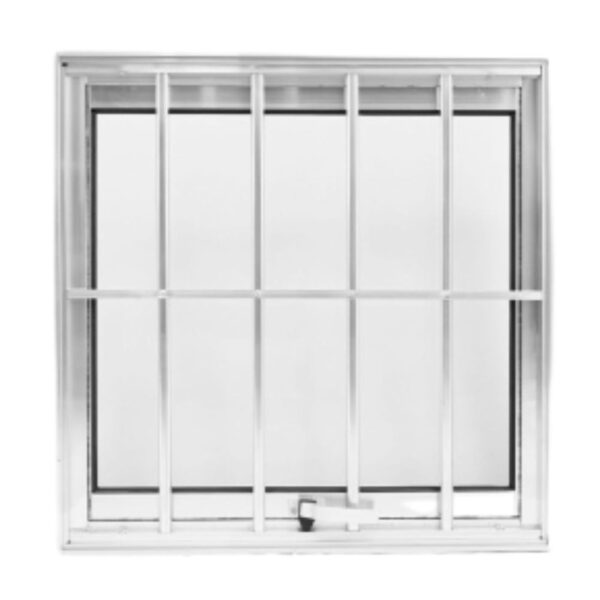 Janela Maxim-ar Vidro Boreal com Grade Alumínio Brilhante Lux