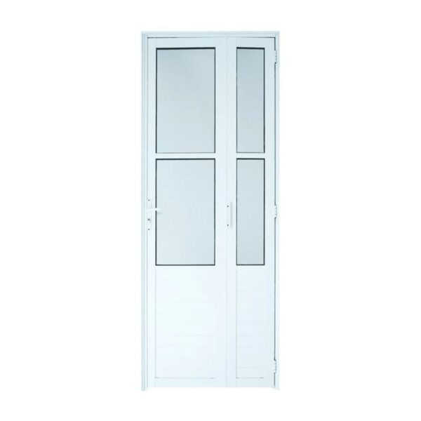 Porta Camarão Lambril Vidro Boreal Alumínio Branco 210x70cm Lux