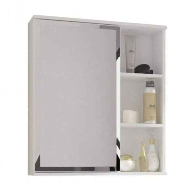 Espelheira para Banheiro Treviso 55,8cm Amendoa MGM Móveis