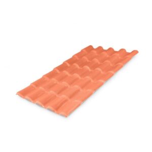 Telha Colonial PVC Marrom 3,28×0,88m Lux Telhas