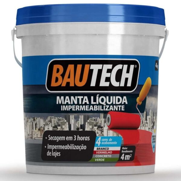 Manta Líquida Acrílica Impermeabilizante Branca Bautech