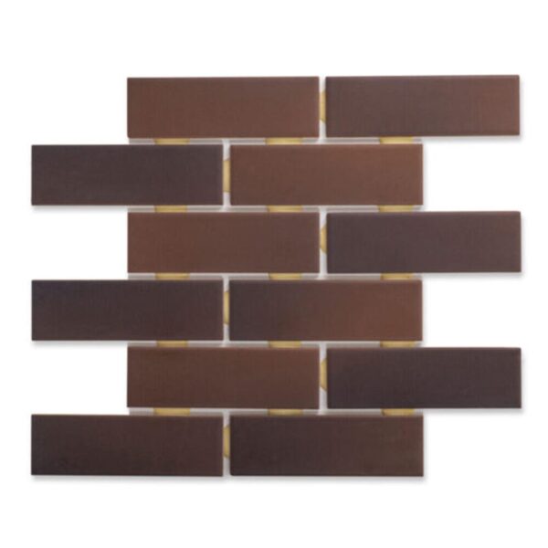 Revestimento Gibraltar Bold Acetinado Marrom 5x15cm 1,42m2