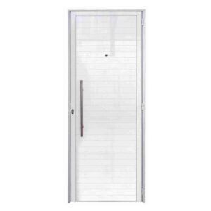 Porta Lambril Alumínio Branco com Puxador 210x80cm Lux