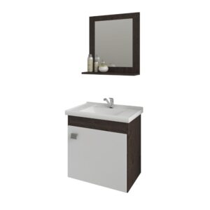 Kit Gabinete para Banheiro Iris MDF 44,8cm MGM Móveis