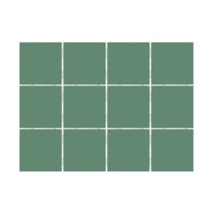 Revestimento Riviera Bold Acetinado Verde 10x10cm 1,95m2