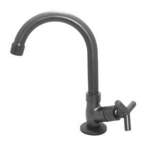 Torneira para Banheiro Mesa 1/4V Bica Baixa Grafite 3095 C55 DN15