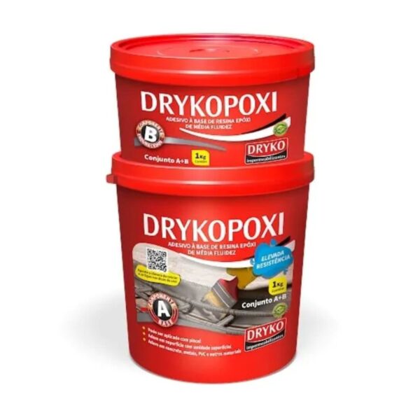 Adesivo Estrutural Epóxi Drykopoxi 1Kg Dryko