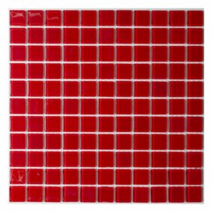 Pastilha de Vidro PR2334 Vermelha 30x30cm