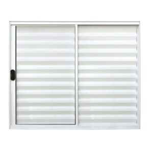 Veneziana 3 Folhas sem Grade Alumínio Branco Premium Lux