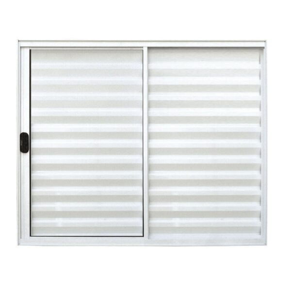 Veneziana 3 Folhas sem Grade Alumínio Branco Premium Lux