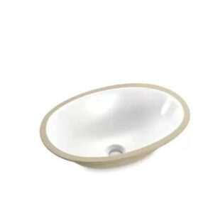 Cuba De Embutir Louça Oval IL6-00 Branca 49x36cm Icasa