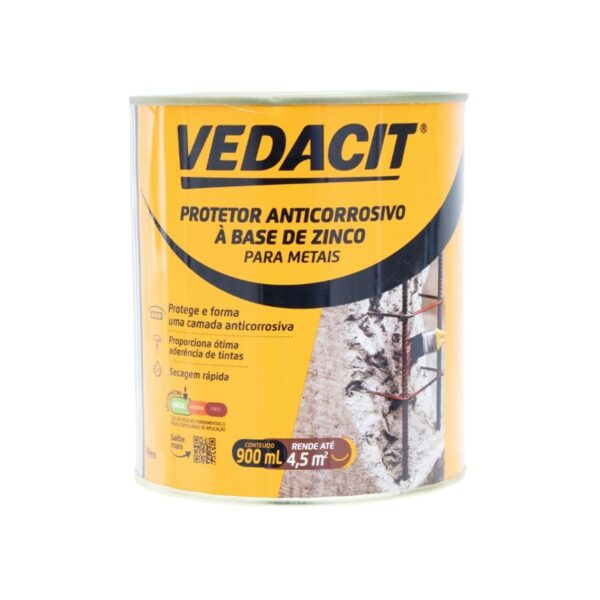 Protetor Anticorrosivo para Metais Vermelho 900ml Vedacit