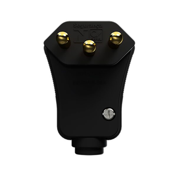 Plugue Móvel 90° Prensa Cabo 2P + T 20A 250V Alumbra