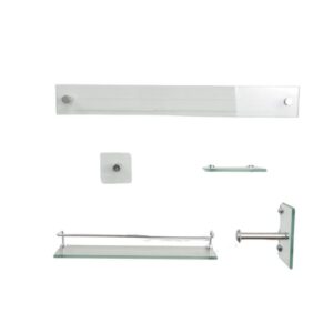 Kit Acessórios para Fixar Vidro Reto com 5 peças