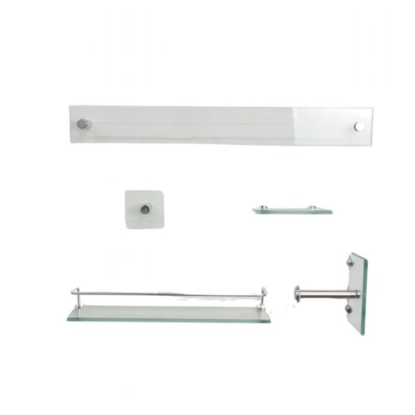 Kit Acessórios para Fixar Vidro Reto com 5 peças