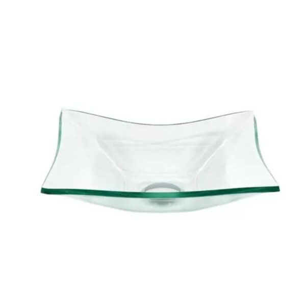 Cuba de Apoio Vidro Retangular CRT-39 39x34cm Vmex