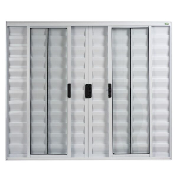 Veneziana 6 Folhas sem Grade Alumínio Branco Standard Proex