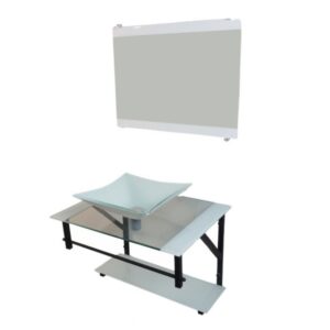 Kit Banheiro Vidro Cuba e Bancada GO 60AP Vmex