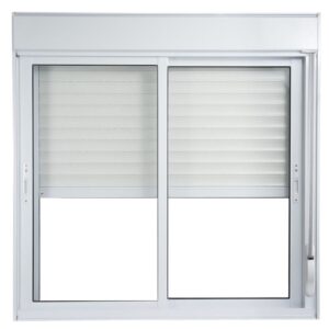 Janela Persiana 2 Folhas Alumínio Branco Proex