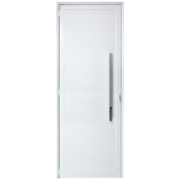 Porta Lambril Alumínio Branco com Puxador 210x90cm Proex