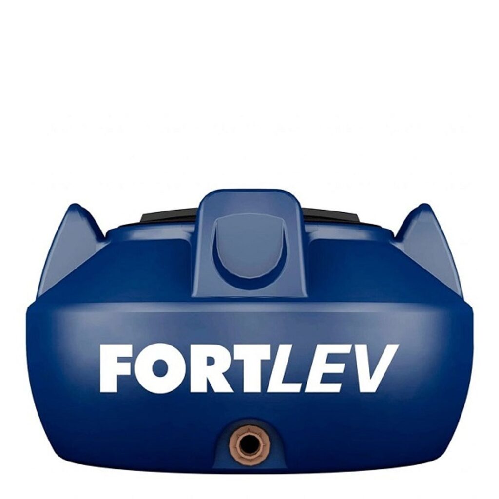 Caixa d’Água Polietileno Econômica com Tampa Rosca 1000L Azul Fortlev