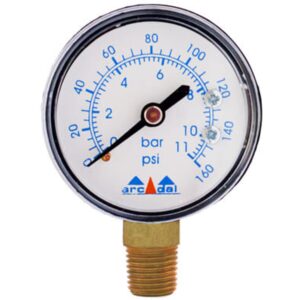 Manômetro Entrada Vertical 1/4″ 50mm ARC-130/14-160 Arcdal
