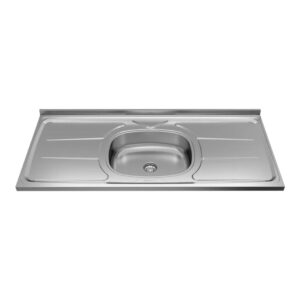 Pia para Cozinha Aço Inox Plus 120x53cm Ghel Plus
