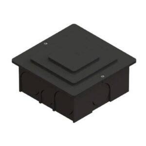 Caixa de Passagem de Embutir de Parede Preta TAF