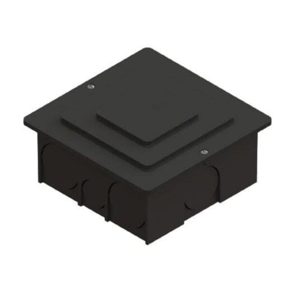 Caixa de Passagem de Embutir de Parede Preta TAF
