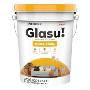 Tinta Econômica Acrílica Fosco Glasu Branco 20L Suvinil