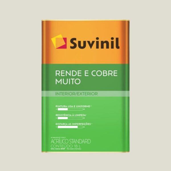 Tinta Standard Acrílica Fosco Rende e Cobre 18L Suvinil
