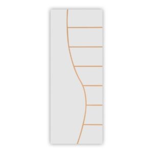 Folha de Porta Frisada Colmeia Melamínica Cantareira Branco MGM