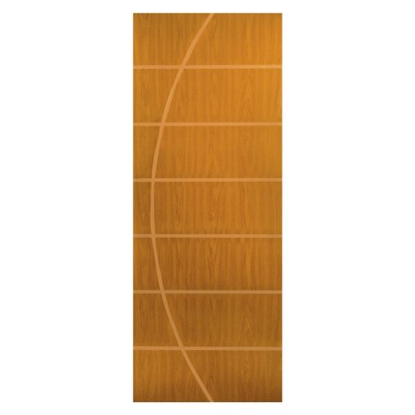 Folha de Porta Frisada Colmeia Melamínica Neblina Mogno MGM